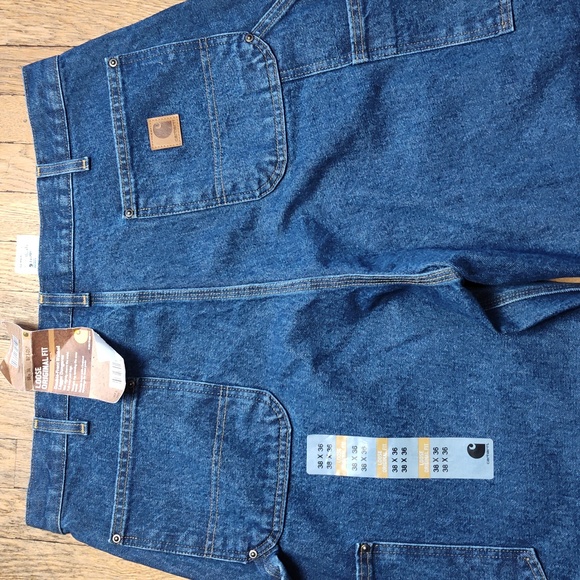 Carhartt blue jeans 38x36 NWT denim work pants loose - Picture 11 of 16